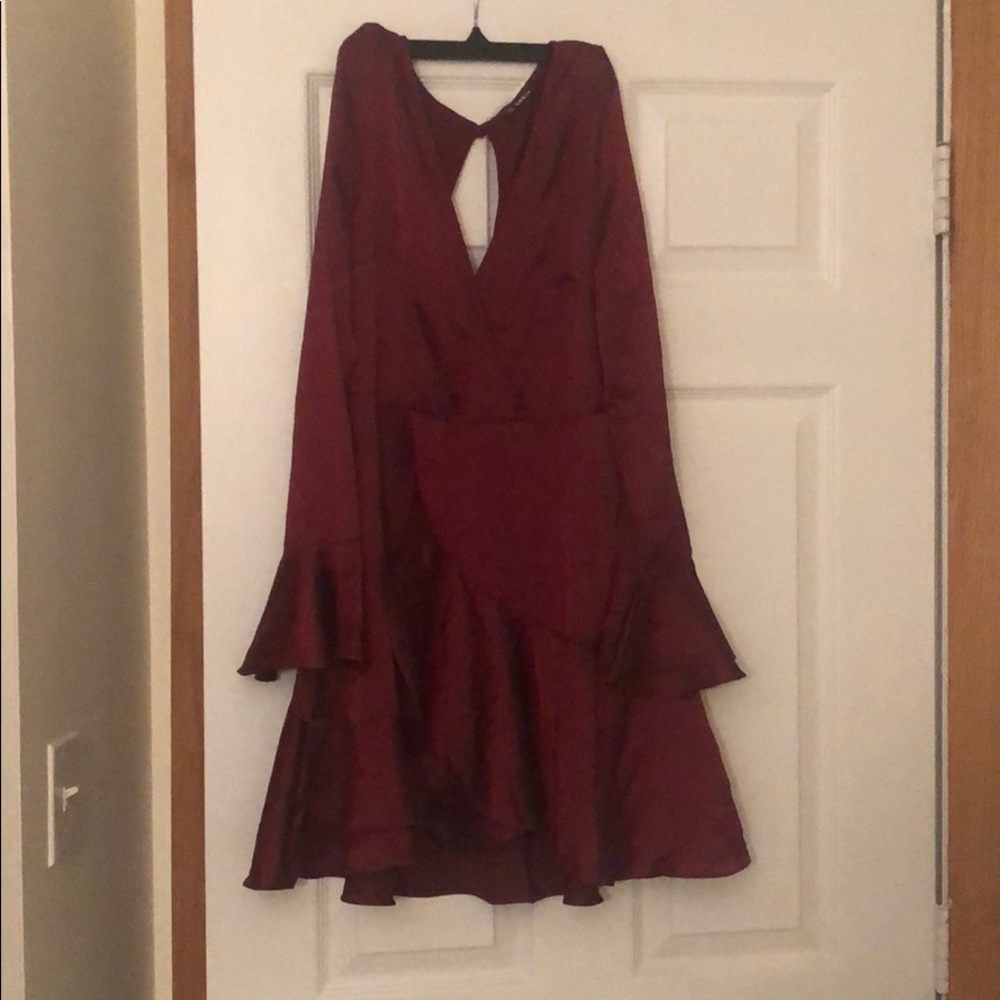 Mini red dress